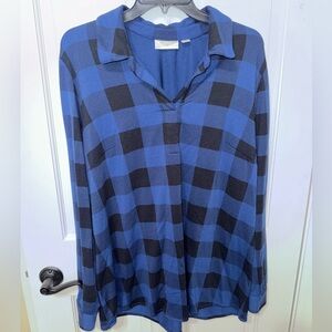 Belle by Kim Gravel Navy and Black Top